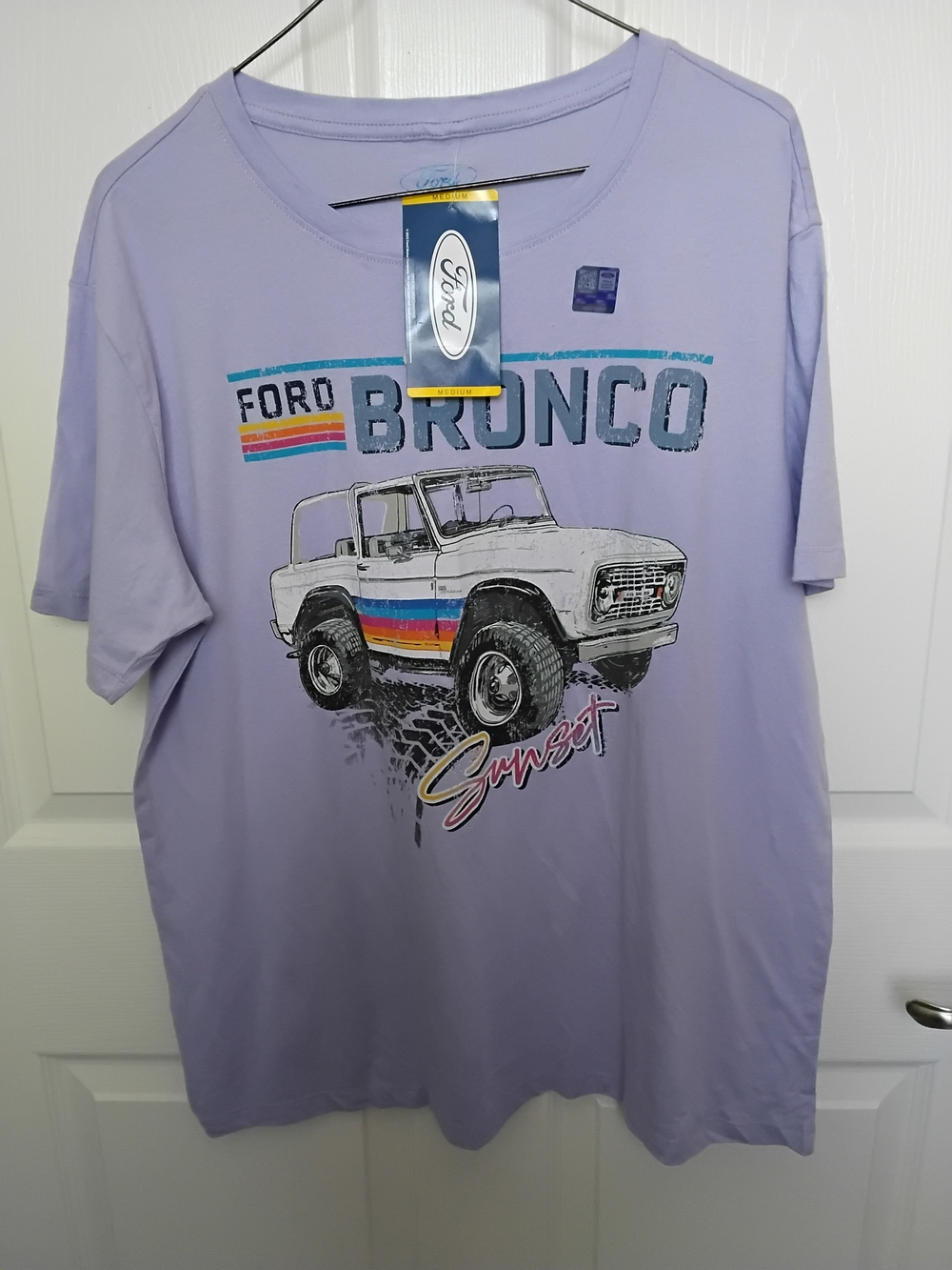 Ford Bronco Sunset Graphic Tee - Lavender NWT